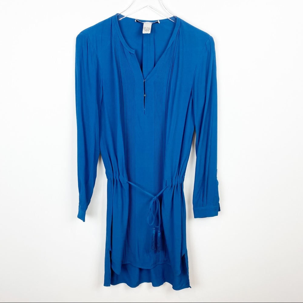 Diane Von Furstenberg | Blue Tassel Tunic Mini Dress